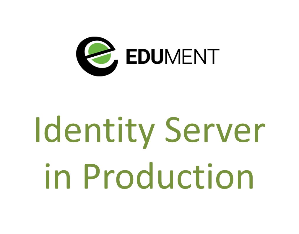Next week I am looking forward to deliver my new training class "IdentityServer in Production". It is up-to-date with the latest Duende IdentityServer v5. There is still seats left if you want to join? Read more at: edument.se/en/product/ide… <a href="/duendeidentity/">Duende Software</a> <a href="/identityserver/">IdentityServer</a>