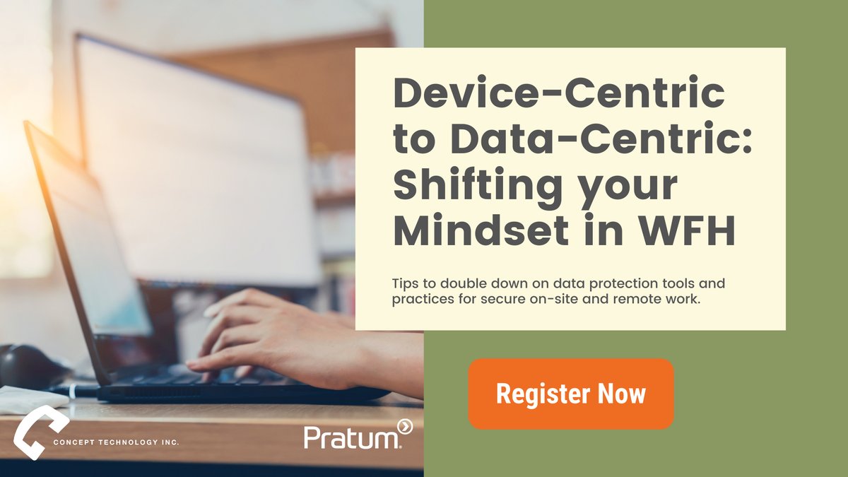 Devices are important but data-protection is essential. Join us this Thursday, January 21, as @PratumCEO Dave Nelson &amp; our partners at <a href="/ConceptTechInc/">Concept Technology</a> talk about simple changes you can make to shift your business and your people to a data-focused mindset. concepttechnology.eventbuilder.com/event/37911
