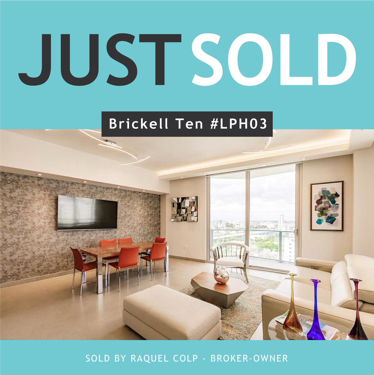 RaquelColp's tweet image. JUST SOLD | Stunning Penthouse in Brickell - mailchi.mp/axispremierere…