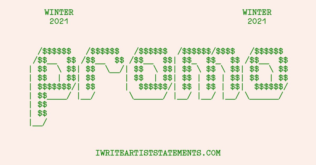 ❄ Winter Sale: Save on Your Artist Statement ❄ - mailchi.mp/iwriteartistst…