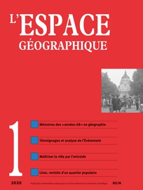 Nouveau Numéro:
Mai-juin 68, une anamnèse
Les « années 68 » et la géographie
Droit à la ville
Carnet de terrain
Lectures
cairn.info/revue-espace-g…