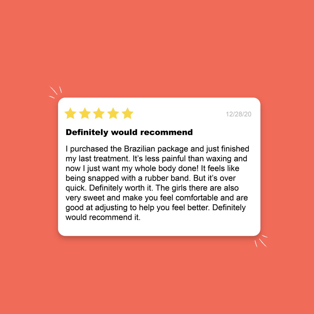 SimplicityLaser's tweet image. Four reasons why #laserhairremoval will make 2021 the best year and the best you! 👇
1. Enjoy smoother skin.
2. No more razor burn.
3. No more ingrown hairs.
4. Worry less about shaving &amp;amp; stubble.