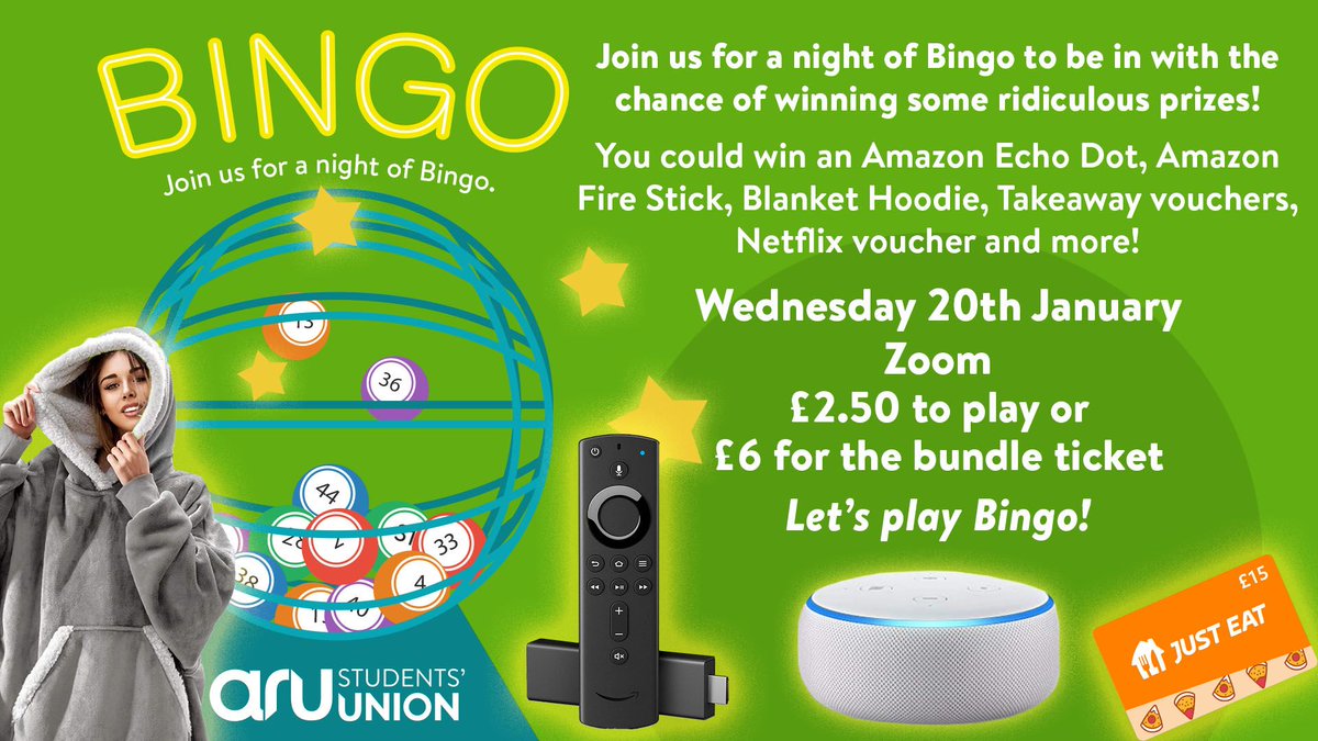 Hello Everyone,
Join us for fun night of game and meet new friends.
#angliaruskinstudentsunion #AngliaRuskinUniversity #bingo