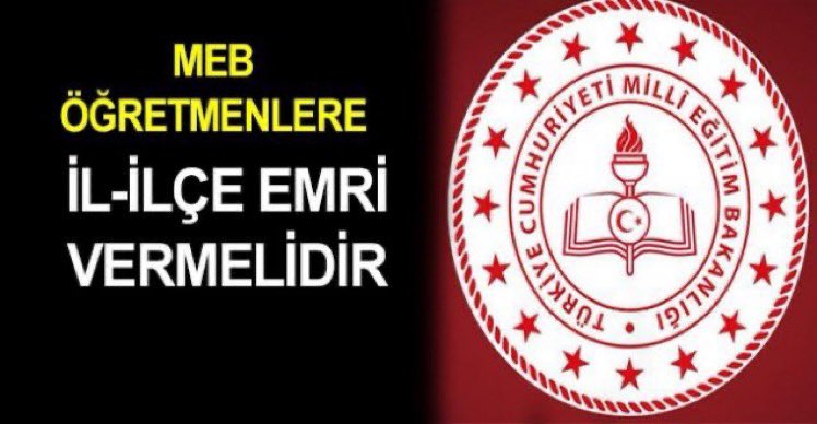 Adalet...Aileler bir araya gelsin.. Sizce çok şey mi isteniyor,Hayır.Vicdanızın sesini dinleyin o size doğru olanı yaptıracaktır...

#MebİlilçeEmriVer
<a href="/RTErdogan/">Recep Tayyip Erdoğan</a> <a href="/ziyaselcuk/">Ziya Selçuk</a> <a href="/tcmeb/">Millî Eğitim Bakanlığı</a>