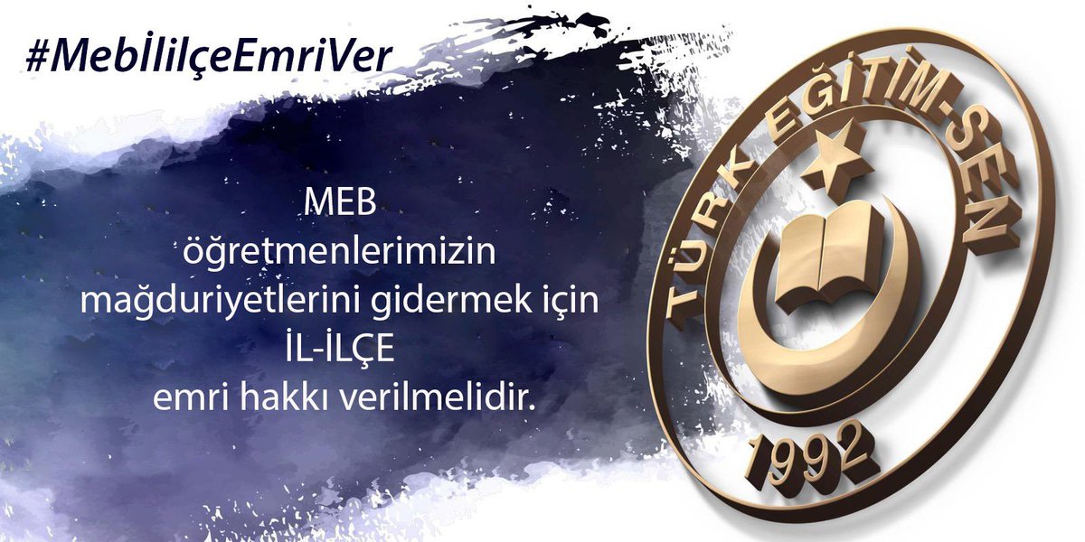 #MebİlilçeEmriVer Mağduriyet son bulsun. Yüzler gülsün