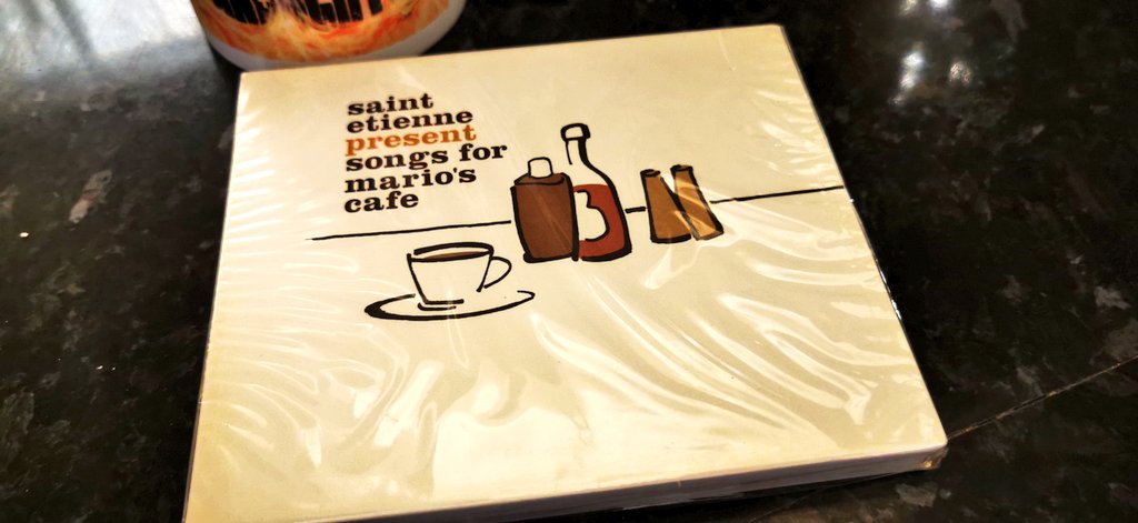 JudgeDrokk's tweet photo. A #presenttoself to brighten a dreary day. Saint Etienne presents... @bobpetesarah https://t.co/MbO35vzjAr