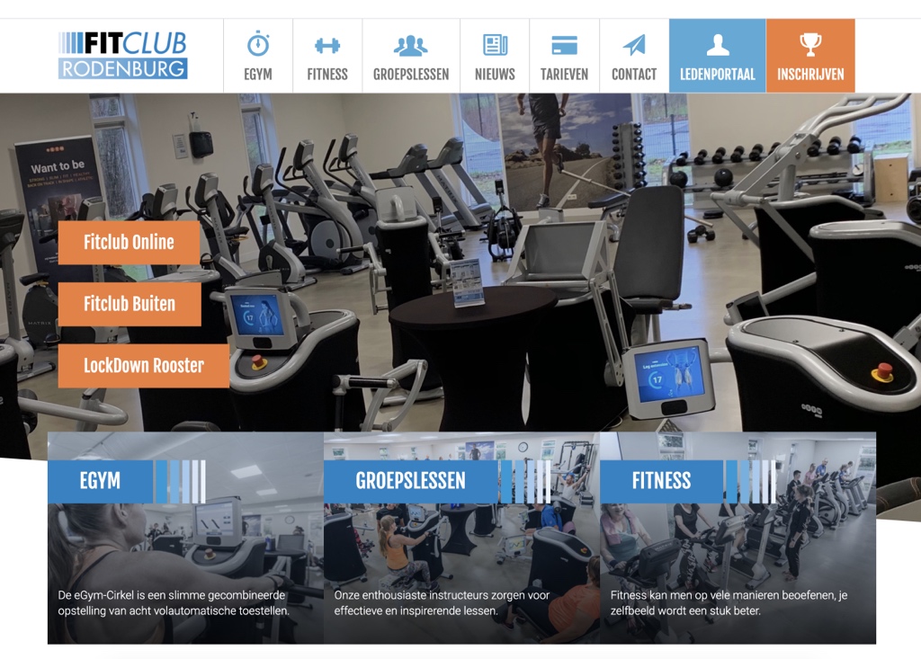 Fitclub Rodenburg website weer bijgewerkt.