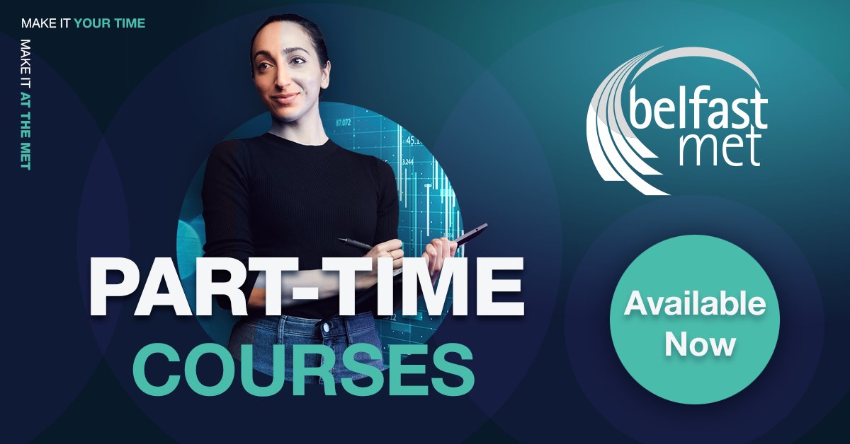 bfastmet's tweet photo. Belfast Met is all about making it easy for you to learn, with a huge choice of part-time courses that let you combine study with work, family and other commitments. 

 ➡️ https://t.co/eQcucEU1W0

#MakeUsYourFirstChoice | #MakeItAtTheMet https://t.co/GwZoLNeKde