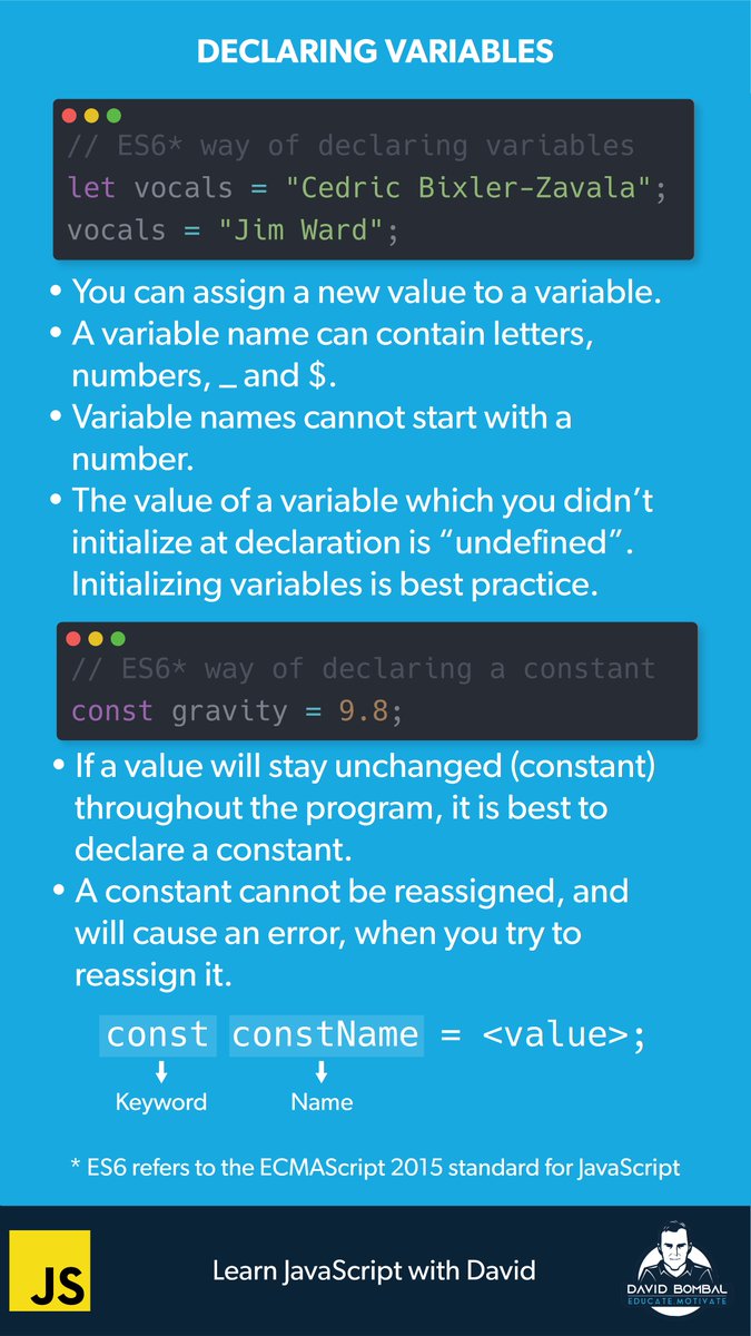 davidbombal's tweet image. Learn JavaScript with me - Variables
#JavaScript #JavaScriptProgramming #JS #WebDe