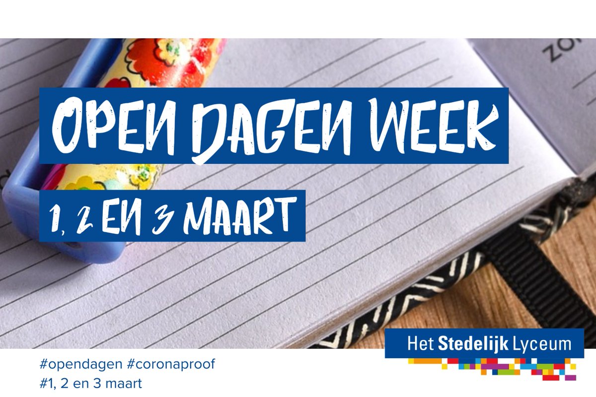 We hebben onze open dagen uitgesteld naar 1,2 en 3 maart. Zo hopen we dat groep 8 leerlingen toch nog een kijkje in onze scholen kunnen nemen. We weten namelijk hoe lastig het kan zijn als groep 8 leerling om een middelbare school te kiezen die bij past.hetstedelijk.nl/nl/news/open-d…