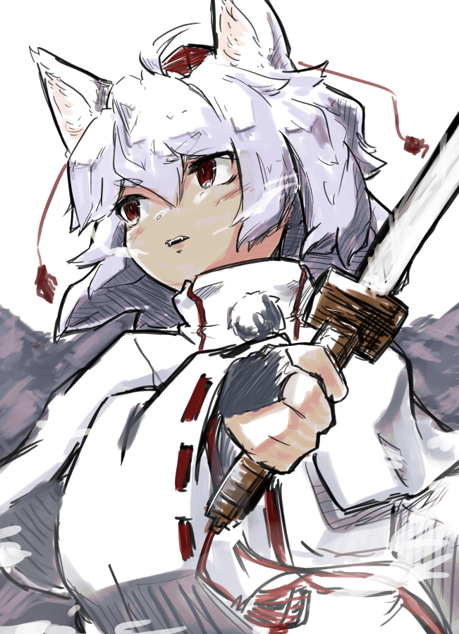 犬走椛 「もみちゃ 」|うぃすのイラスト
