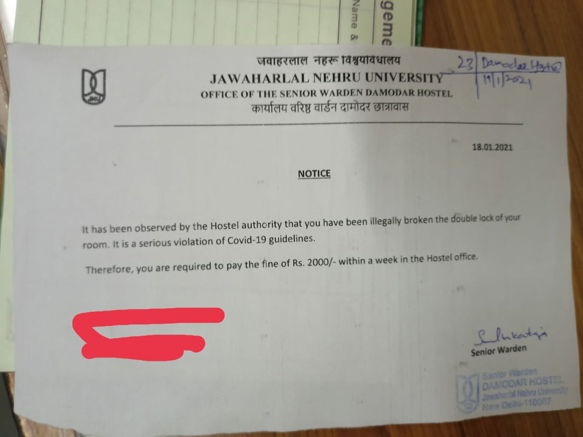 Flights, weddings, elections, cricket tournaments, religious functions, concerts - everything can take place, but students can't enter their own hostel rooms! Ghor Kalyug. Tag @mamidala90 @chintamani36 asking them to revoke student fines. This is grossly unjust.