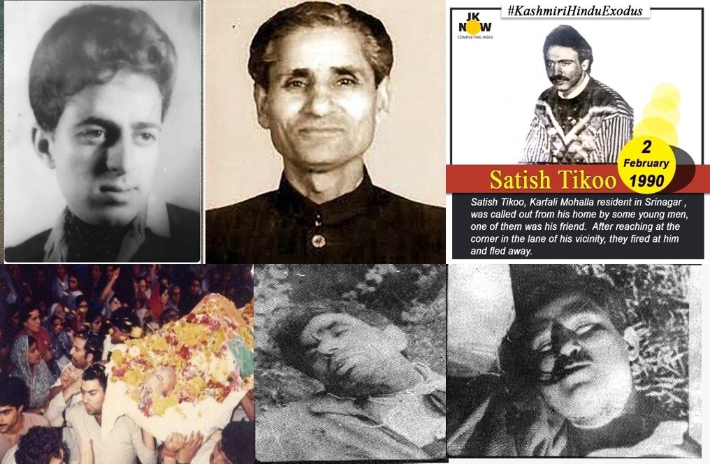 On 2 Feb 1990, Satish Tikoo, a young social-worker was murdered in Habba Kadal, Srinagar.On 13 Feb 1990, Lassa Kaul, Station Director of Srinagar Doordarshan, was shot dead.On 29 Apr1990, Sarwanand Kaul Premi, a veteran Kashmiri poet was gruesomely murdered. #KashmiriPandits