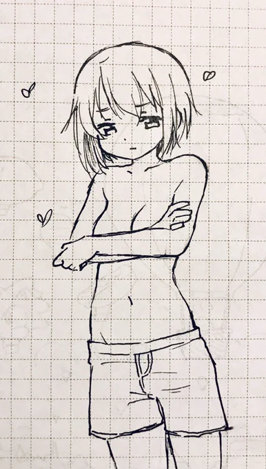 Sayaka in boxers... 