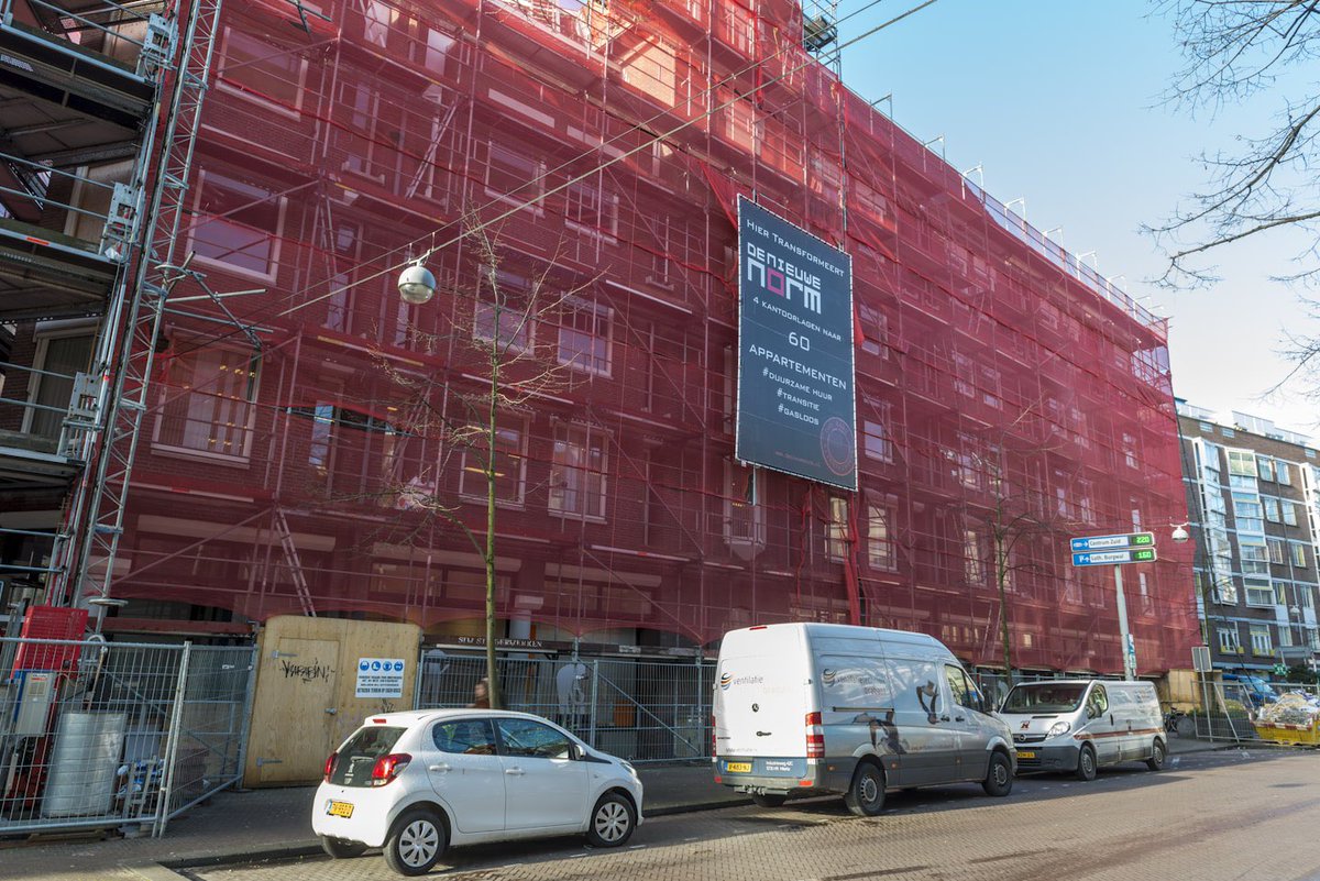 DeNieuweNorm's tweet photo. #Transformatie kantoor naar 60 ##gasloze appartementen Paviljoensgracht #denhaag  #rehau #orangeclimate #focusrealestate #asvb https://t.co/9IMn9TbFsh