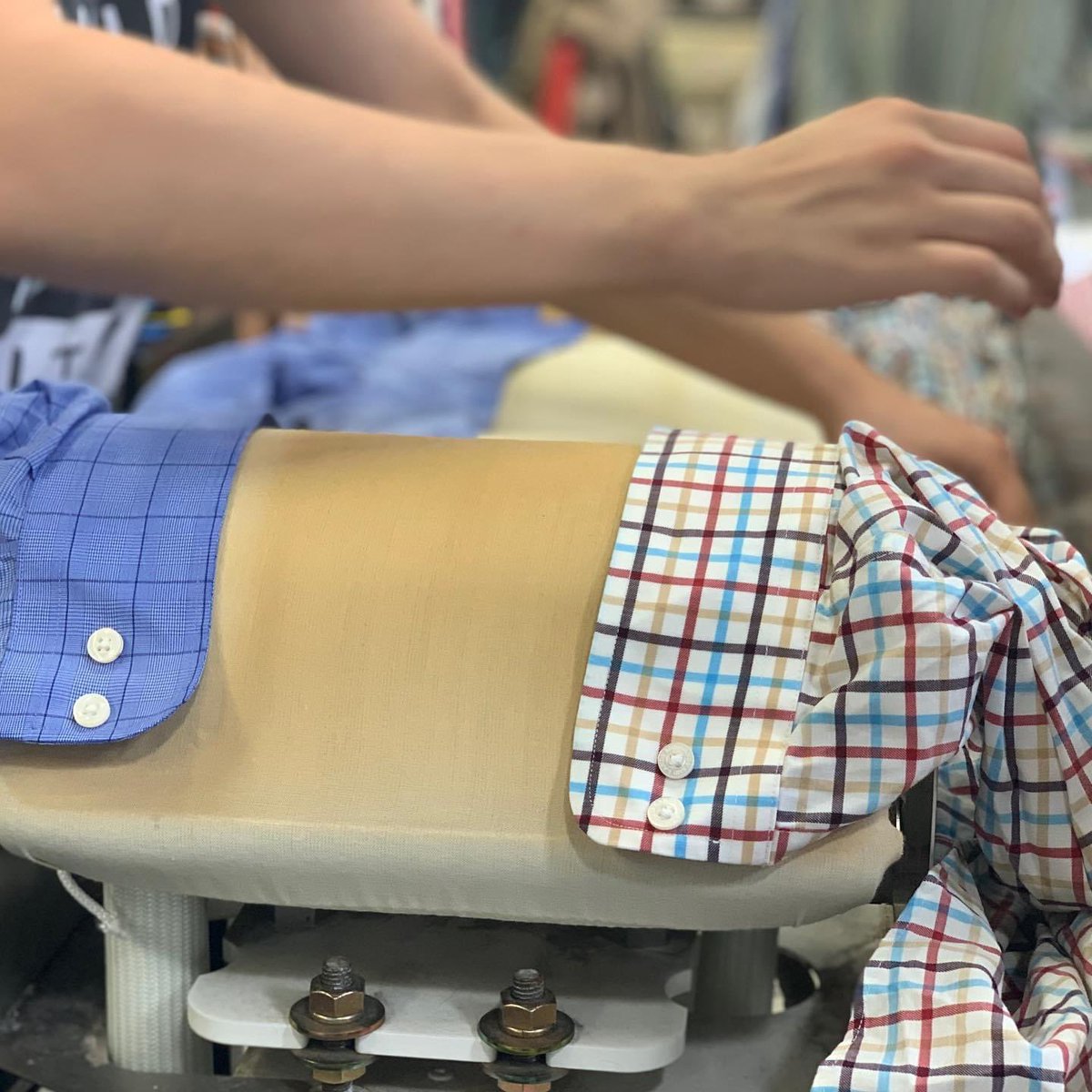 puritancleaners's tweet photo. Did you know not all our presses and ironing boards are flat? Some, like this cuff press, are rounded so that the garment actually fits better after it’s pressed!
#rvafashion #rva #puritancleaners https://t.co/W8z98LEh5r