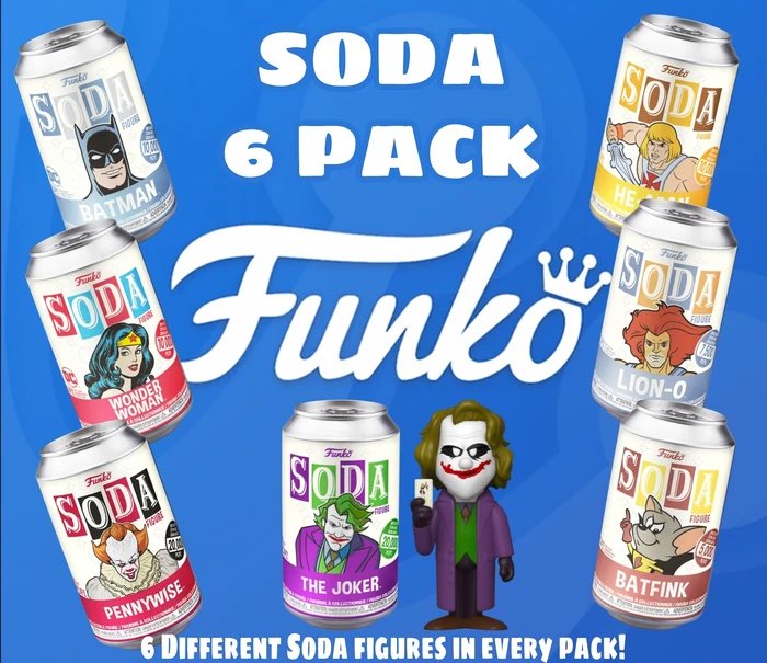 JacksonandShaw's tweet photo. Today is a good day 🥤 😍😍
@GeekGarageUK1 6 pack of soda £60! Now to hope for some chases 🤞🏻#funko #funkofamily #funkosoda #funkofunfair #chasehunt https://t.co/AMhOUtoMpH