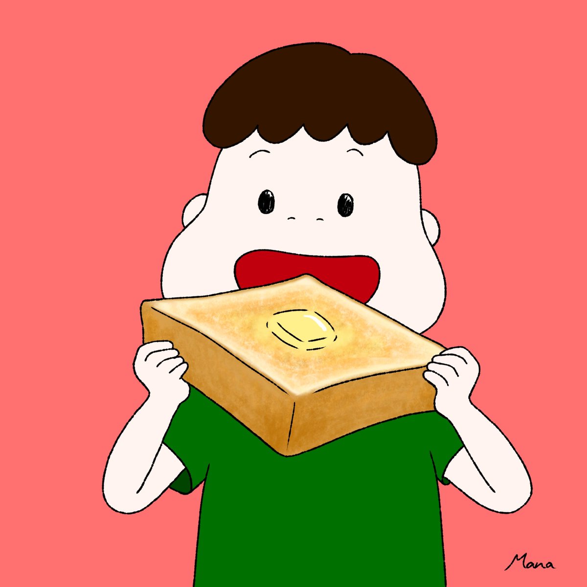 ふるやまな 絵描き 食パン Plain Bread 分厚いパンにバターがじゅわ Illustration イラスト 絵描きさんと繋がりたい イラスト好きな人と繋がりたい ふるやまな 絵描き 食パン Plain Bread 分厚いパンにバターがじゅわ Illustration イラスト 絵描きさんと繋がりたい イラスト好きな人と繋がりたい