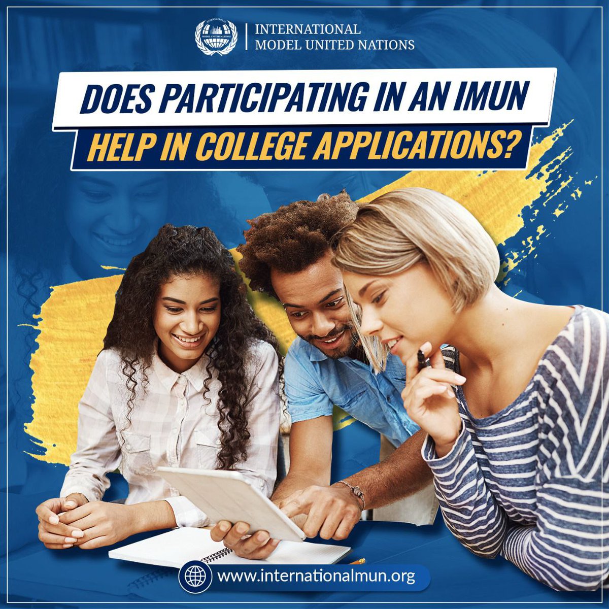 ChilbuleRutuja's tweet photo. IMUN are known for their quality,highstandards,and difficultylevels,and participating in one will work as an asset when you apply for colleges or jobsTop Ivy League colleges such as Yale andHarvard have been known to give additionalconsideration to students who have attended MUNs https://t.co/k4hx3d87xm