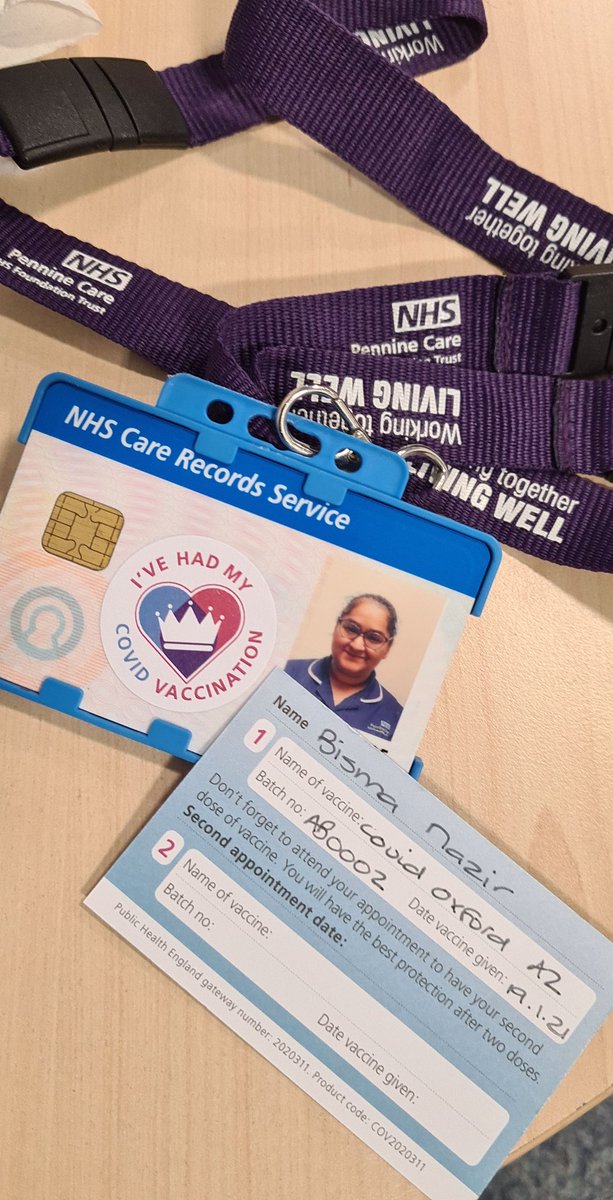 Bisma33985548's tweet photo. Just had my Covid vaccine today. Book in for yours when you can! https://t.co/MHJsmR4Zdr