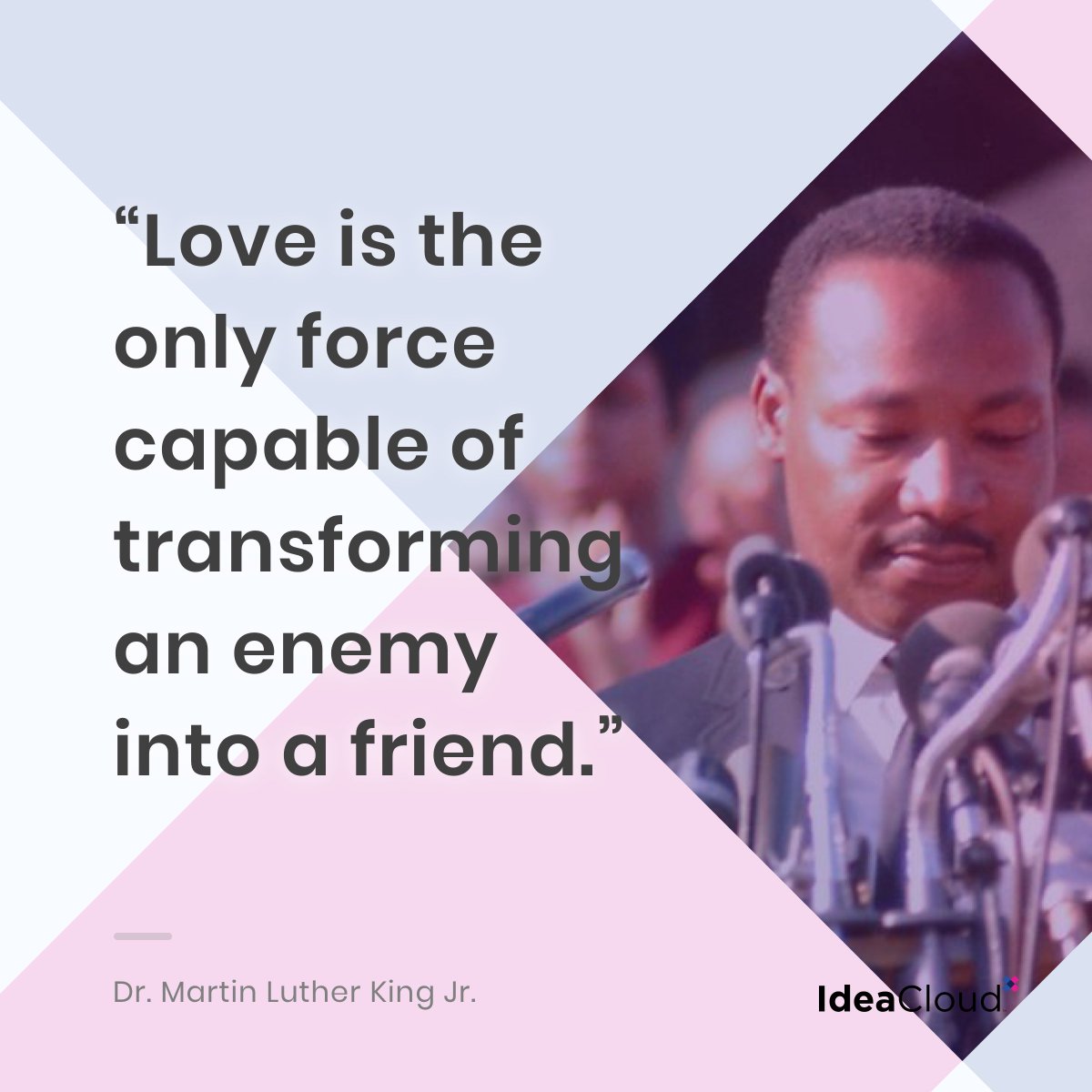 ideacloud_com's tweet image. 1/ So many of Dr. King’s words are inspiring and uplifting, and we love seeing them blanket social media each MLK Day. ❤️ Though, his legacy is so much more than his impressive list of inspirational quotes. 

#ideacloudposts #mlk #mlkday #antiracism