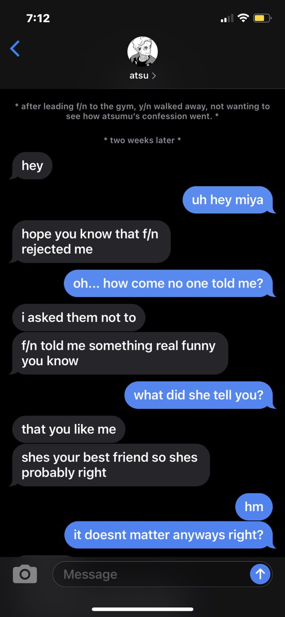 ⤨ atsumu ( good ending )