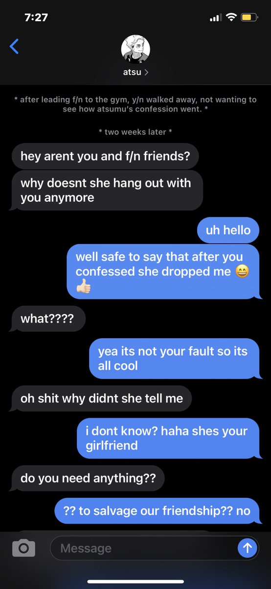 ⤨ atsumu ( bad ending )