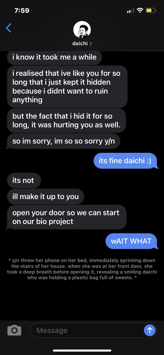 ⤨ daichi ( good ending ) ok but i found this kinda cute 