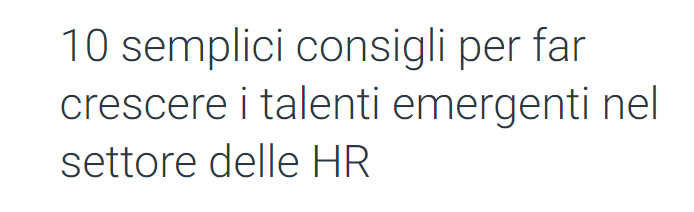 Signore e signori oggi vi regaliamo 10 consigli per far crescere i #talenti emergenti nel settore delle #HR. Questi #tips saranno utili a chi deve indicare la strada alle HR di domani ed è chiamato a istruirle sul futuro strategico del settore. @FGementi

csod.info/2XPEqCU