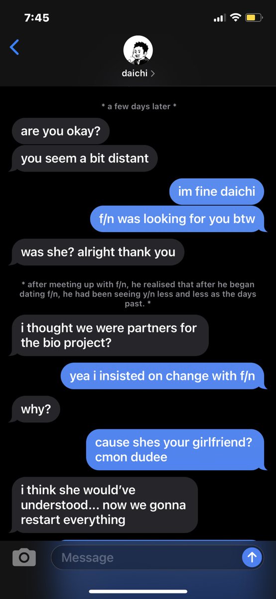 ⤨ daichi ( bad ending ) omg tyPO *on changing*