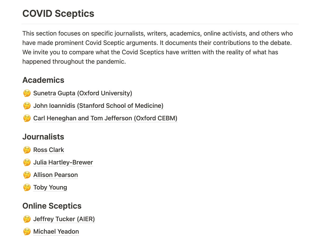The second highlights the track records of people we call "Covid Sceptics" – from credentialled academics like Sunetra Gupta to online cranks like Michael Yeadon.It uses their own words to show how *consistently* wrong they have been throughout the pandemic.