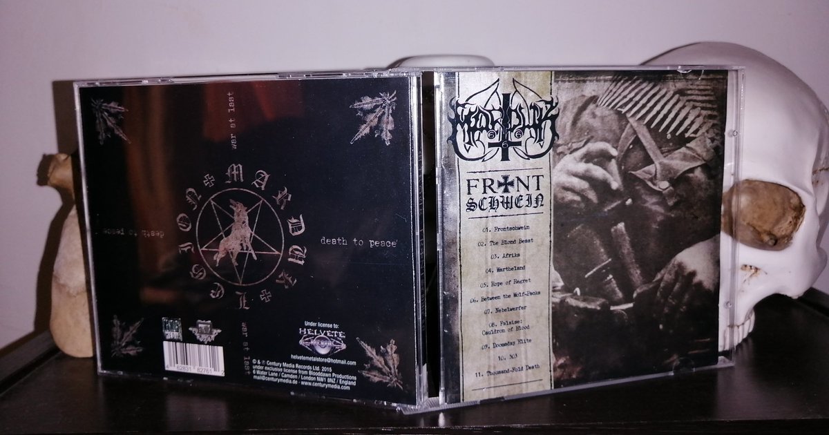 cvidal_EstuansI's tweet photo. Enero 19 de 2015 #Marduk 🇸🇪 lanza su álbum "#Frontschwein" Grabado en #EndarkerStudio Ing por #Devo
#UnDiaComoHoyEnElMetal
#BlackMetal
#SwedishBlackMetal https://t.co/E2IuvcXnu2