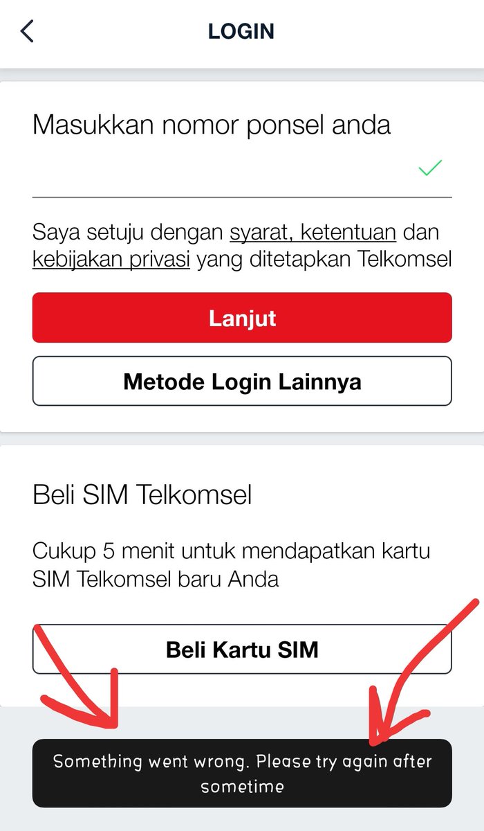cipe100's tweet photo. Selamat malam admin @Telkomsel. Maaf min mau tanya, apakah hari ini My Telkomsel sdg trouble yaa? Karna seharian ini (pagi hingga malam ini) saya tdk bisa mengakses, dan skg tdk bisa login di My Telkomsel. Mohon infonya yaa, terima kasih 🙏 https://t.co/yPNUsSOGcx