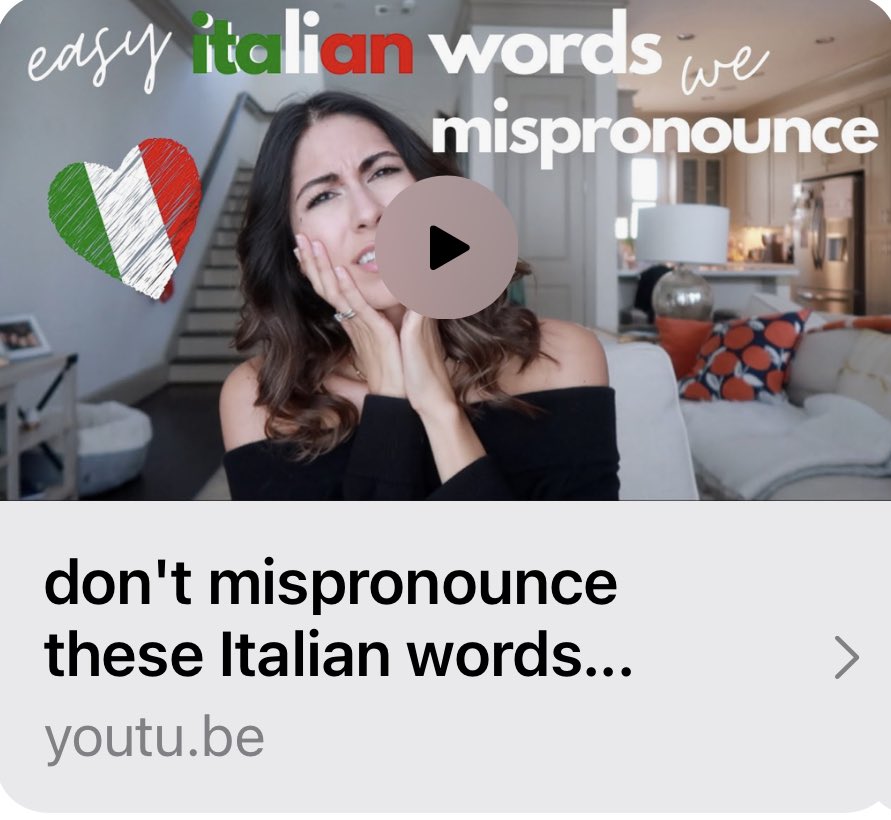 sofies_world's tweet image. 🇮🇹 Why you should never  mispronounce these #italian words...

youtu.be/nho1Ch5_R1o