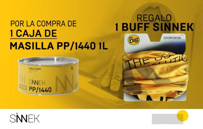 CESVIMAP's tweet photo. #SINNEK regala buffs personalizados con la masilla ligera PP/1440
La promoción dirigida a la #masilla ligera de alto rendimiento PP/1440 ofrece a sus clientes 1 Buff por cada  caja de masilla. Promoción vigente hasta el 30 de enero 
https://t.co/KO6qmvidXh https://t.co/bvcEqrj5vm