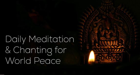 Meditation and Chanting for World Peace
Next event (Weekly): Jan 18, 2021 7:00pm-7:30pm 
Amma’s White Flower Meditation and 108 Repetitions of the chant 'Lokah Samastah Sukhino Bhavantu', for world peace.

Free Conference  :  +1 (425) 436-6392, Access code: 510469