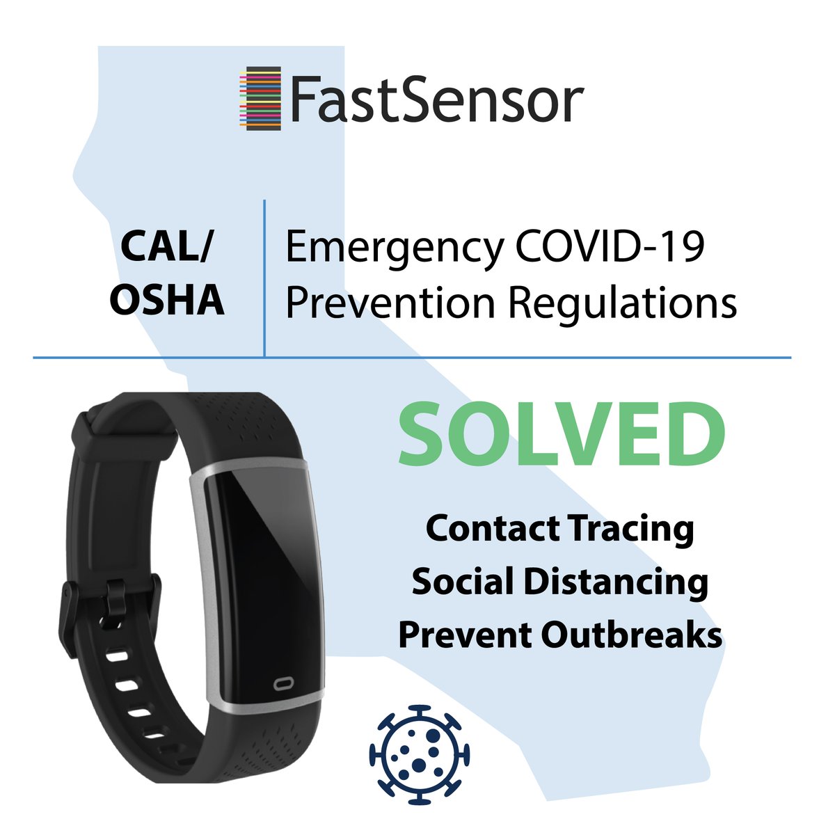 FastSensor's tweet image. "...all employers &amp;amp; places of employment are required to establish &amp;amp; implement an effective written COVID-19 Prevention Program pursuant to an Emergency Temporary Standard in place for COVID-19 (California Code of Regulations (CCR)."

FastSensor can help.

fastsensor.com/adam
