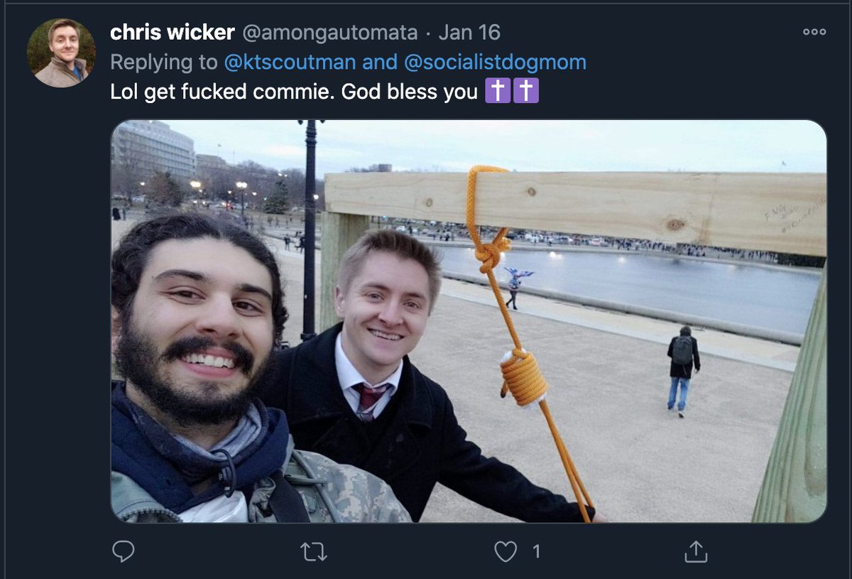 he also very helpfully provided a much clearer picture of himself & his friend (benjamin williams aka 'the kilted blacksmith') in the comments to... pretty much everyone who commented on the video