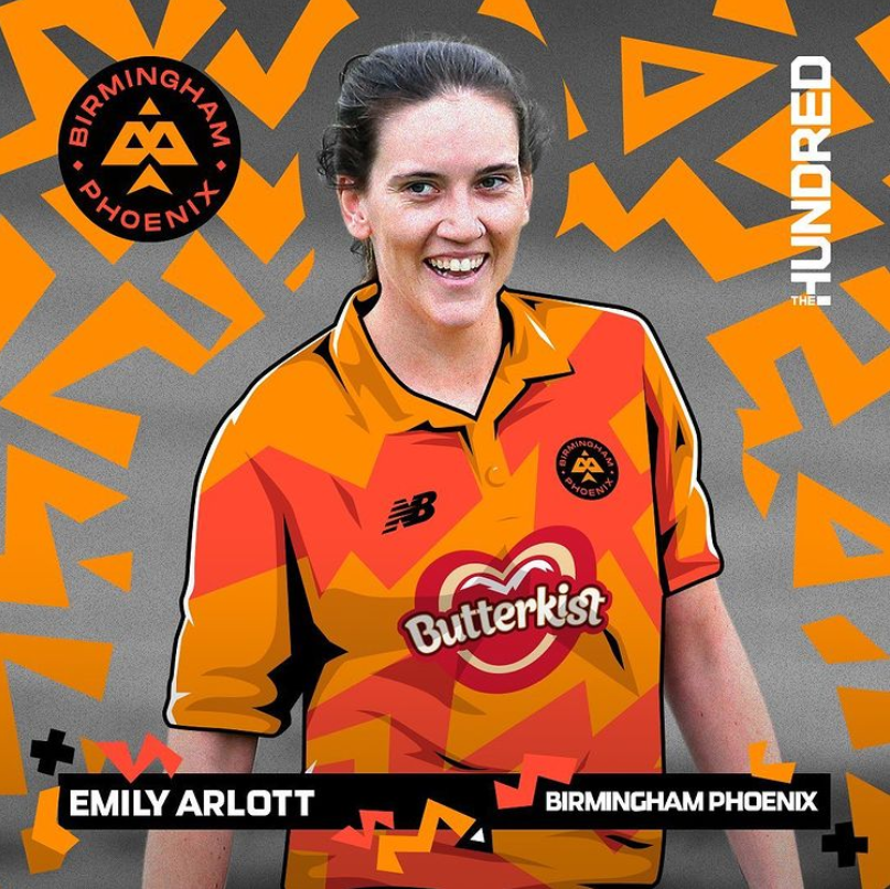 CentralSparks's tweet photo. 💥 Another Spark joins Birmingham Phoenix!🔥

Congrats to Em Arlott who has joined #OurSparks Eve Jones, Marie Kelly, Amy Jones and Ria Fackrell in being announced for the squad playing in @thehundred this year alongside some of the best international cricketers in the world 💯 https://t.co/8EvueAVNLa
