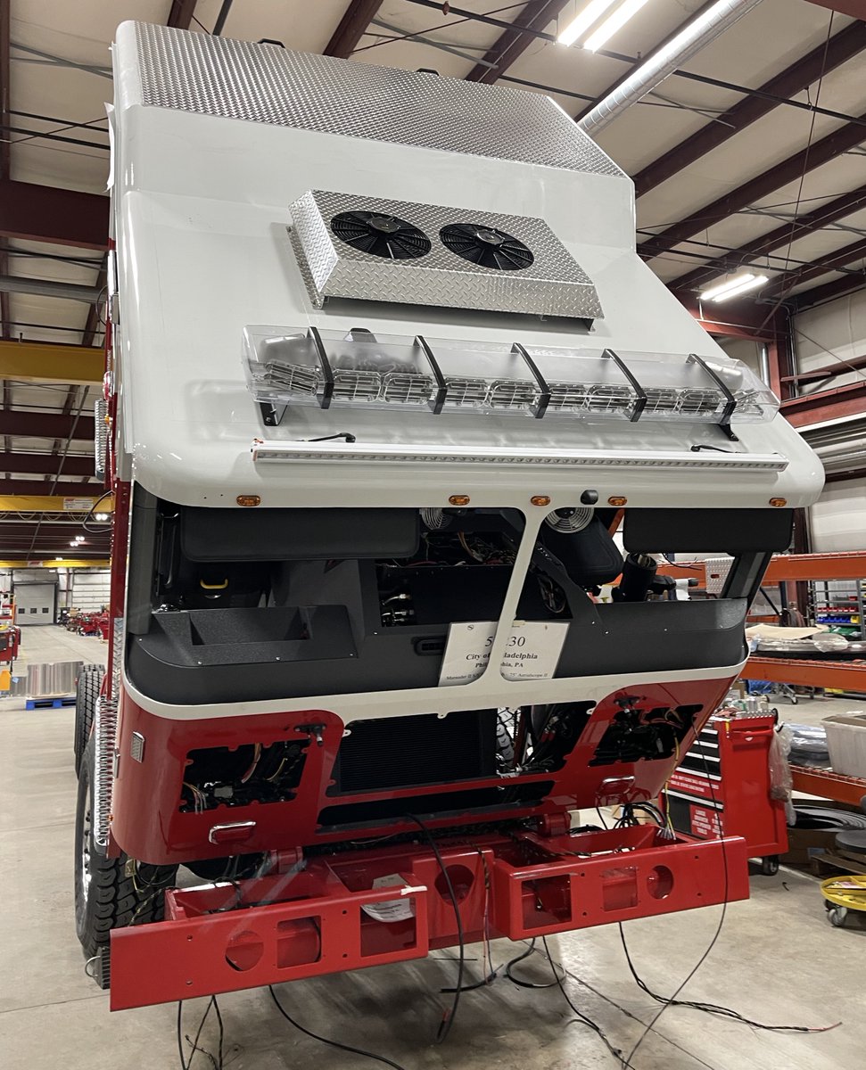 PhillyFireDept's tweet image. Our new tower ladders are coming along!