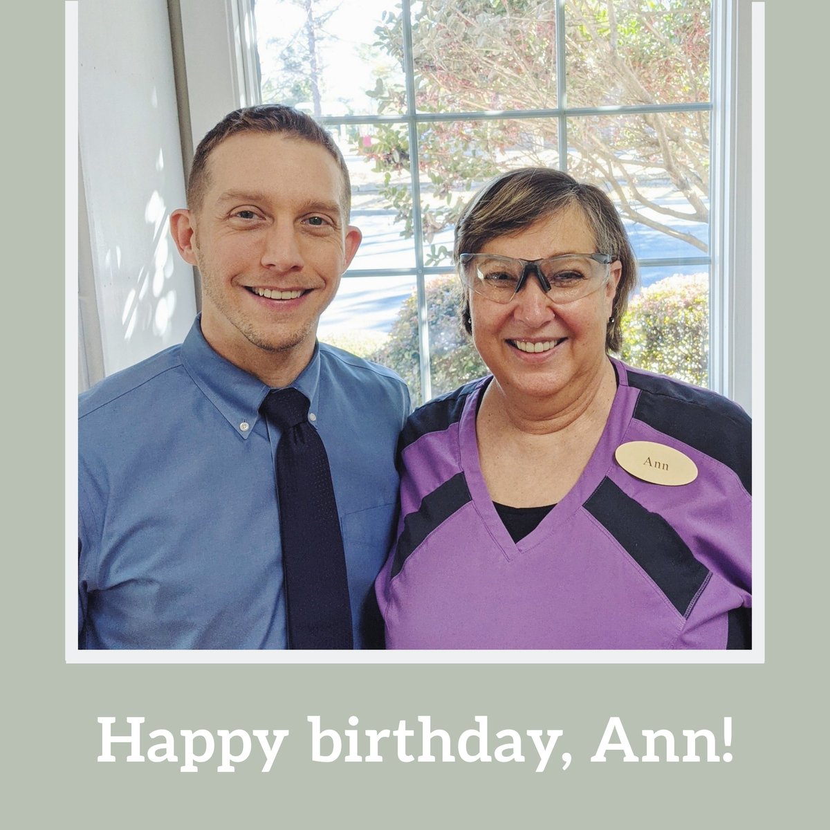 GDOL29073's tweet photo. Happy birthday to my dental assistant Ann! Thank you for your strong work ethic and dedication to our patients and team. You're fantastic at what you do and are much appreciated by all of us! Enjoy your special day, Ann! - Dr. Hammett #HBD #CDA https://t.co/SXChxcwDLr