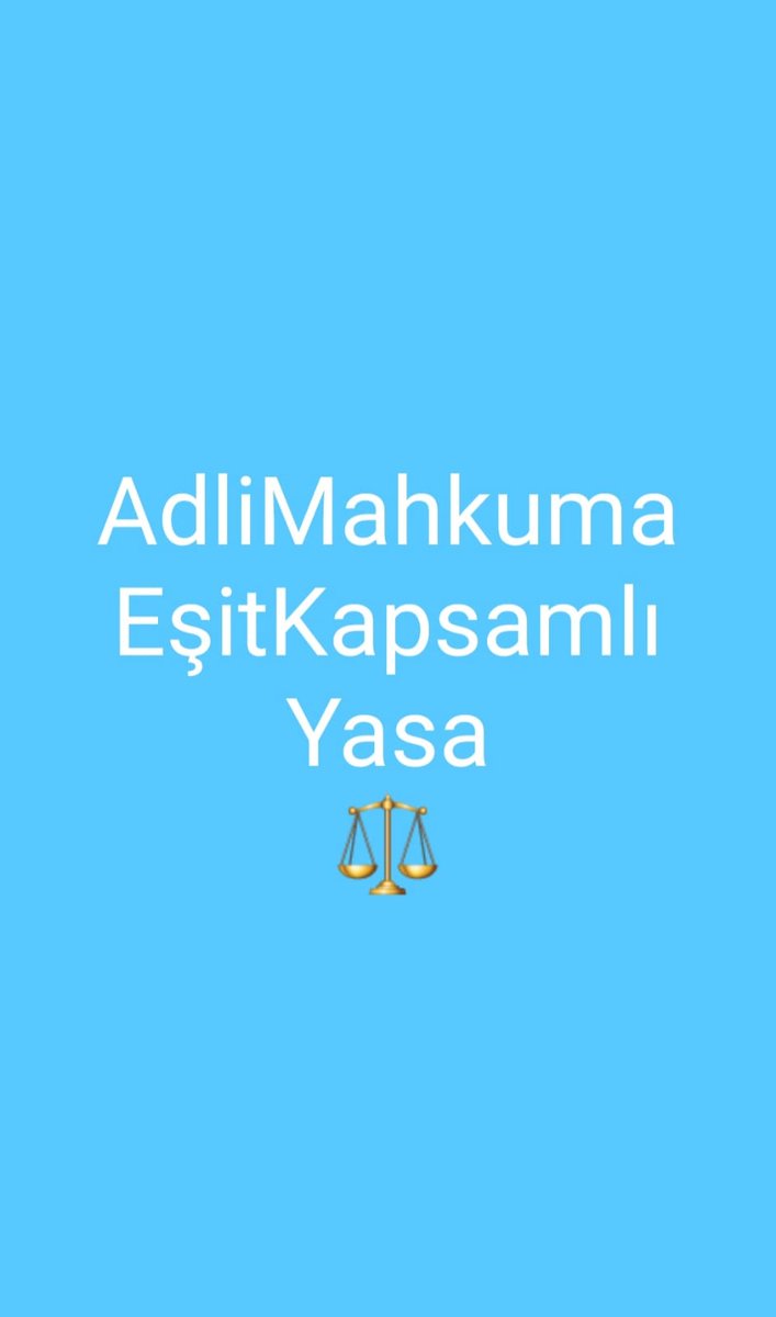 Azime53246549's tweet photo. AdliMahkuma EşitKapsamlıYasa https://t.co/39adU5vq0z