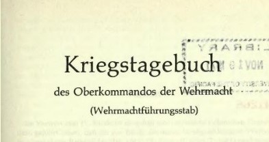 Schon seit ein paar Jahren gibt es etwas versteckt das so genannte Kriegstagebuch des OKW zum Download:  http://www.znaci.net/index.php  (n. unten scrollen). Auf mehr als 6600 Seiten finden sich Eintragungen von August 40 bis Mai 45. Aber Vorsicht - erst die Gebrauchsanweisung lesen! 1/9