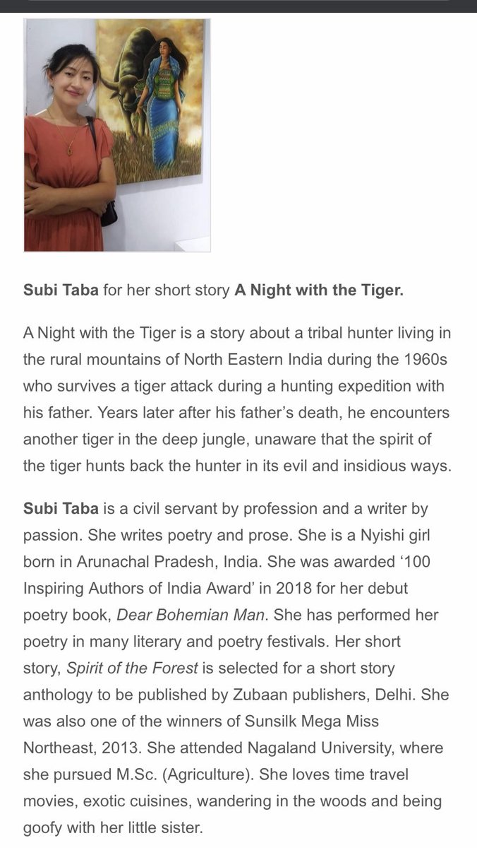SubiTaba's tweet photo. “A Night with the Tiger” as one of the winners of New Asian Writing Short Story 2020. https://t.co/TSle4yFfPb