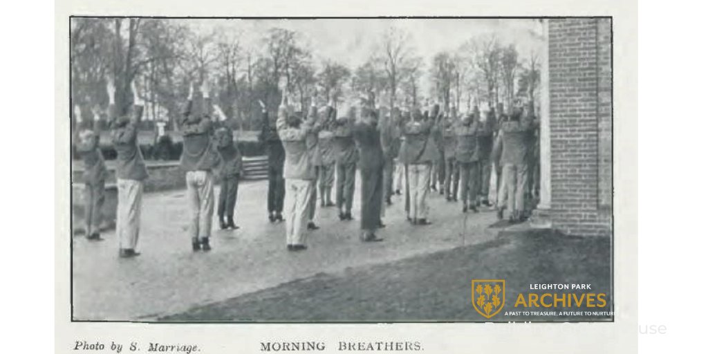 LPArchives's tweet photo. "Breathers": dreaded morning exercises @LPSchool to get boys  fully energised for lessons. I believe that was the theory, but having spoken to those who remember it, maybe was not their choice of start to the day. 1927 photo  by student S Marriage #FromTheArchive #schoolslang https://t.co/rbzHtzH1sp
