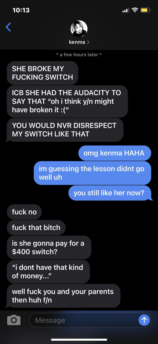 ⤨ kenma ( good ending ) ok i had no bad ending for kenma so i hope this is okay~