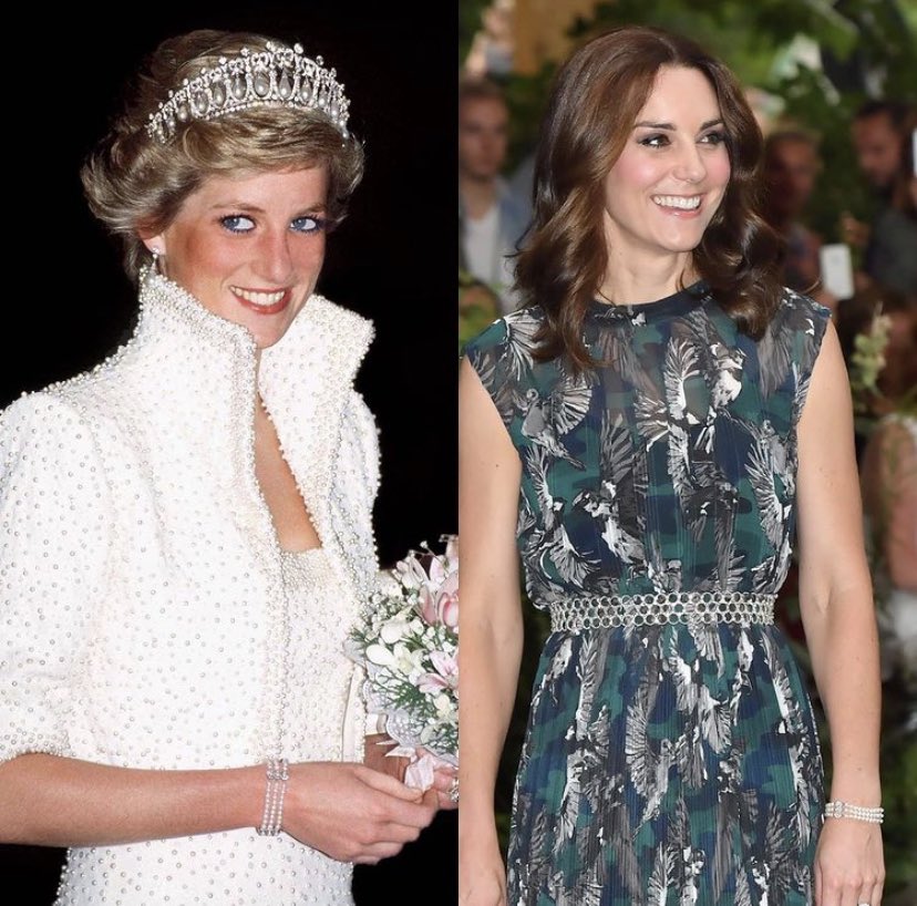 5. Three Strand Pearl Bracelet: this pearl bracelet frequently worn by Princess Diana was designed by Nigel Milne in 1988