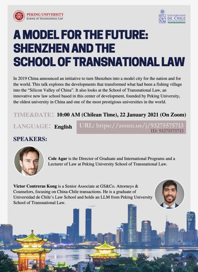 Peking University School of Transnational Law (@pkustl) on Twitter photo Upcoming event at STL with <a href="/derechouchile/">Facultad de Derecho</a>: “A model for the future: #Shenzhen and the School of Transnational Law” 🗓22 January #transnationallaw #lawschool #legaleducation 📚 Upcoming event at STL with <a href="/derechouchile/">Facultad de Derecho</a>: “A model for the future: #Shenzhen and the School of Transnational Law” 🗓22 January #transnationallaw #lawschool #legaleducation 📚