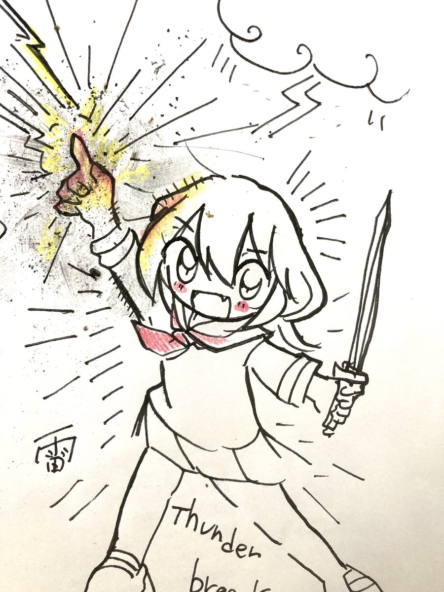葛城 睦月 雷様
#艦これ版深夜の真剣お絵描き60分一本勝負
#艦これ版真剣お絵描き60分一本勝負_20210119 