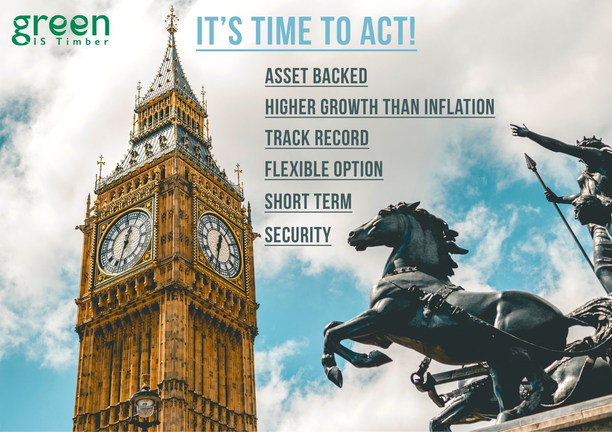 GreenISTimber's tweet photo. It's time to act, make your money grow with Green IS Group and their asset backed 8% per annum fixed rate Bond.

To find out more visit us at https://t.co/zfZj5btE8Y 

leave a like and share please.

#greenis #greenisgroup #green #greengroup #gis #invest #investment #investments https://t.co/dLm3yfYTc9